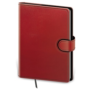 Notes výměnný Flip červeno – černý, A5 (L), čistý