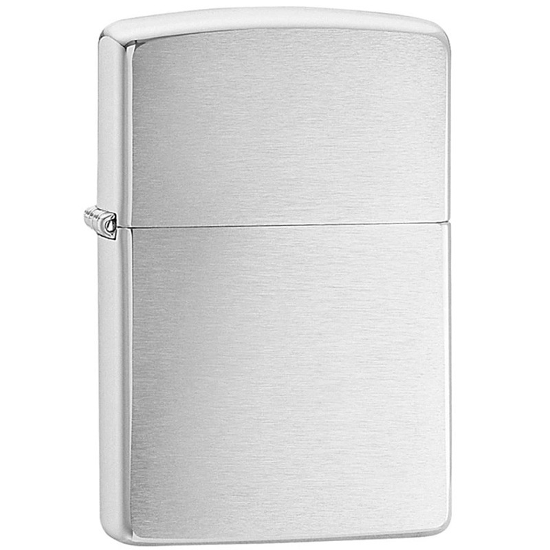 Zapalovač Zippo 21006 Brushed Chrome, plynový, dvoutryskový