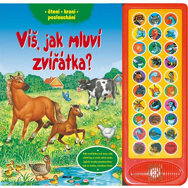 Víš jak mluví zvířátka? – zvuková kniha pro děti