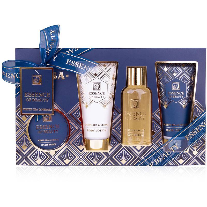 Kosmetická sada SALSA Essence of Beauty s fizzerem, bílý čaj, neroli