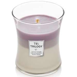 Svíčka WoodWick Amethyst Sky, váza, střední