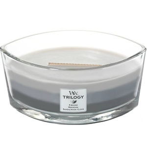 Svíčka WoodWick Warm Woods, loď