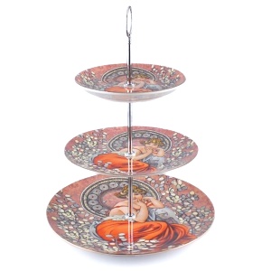 Etažér třípatrový, Mucha, Topas