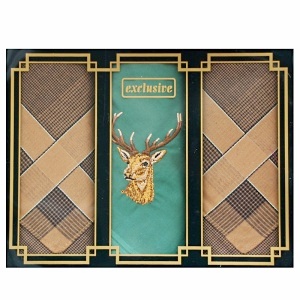 Pánské kapesníky 3ks, jelen