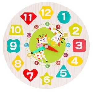 Dřevěné vkládací hodiny