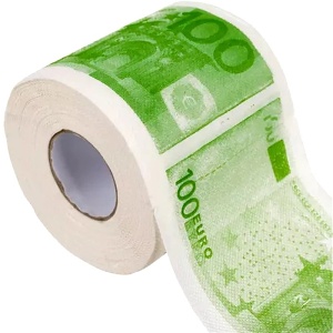 Toaletní papír XL, 160 útržků, 100€