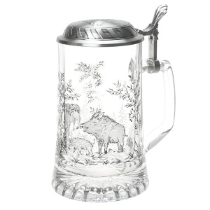 Korbel 500 ml ARTINA Kanec skleněný, cínové víčko