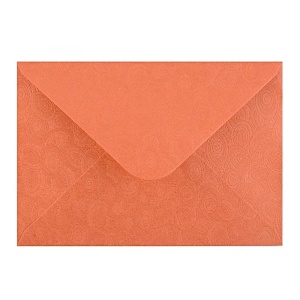Obálka dopisní C6 metalická s ražbou, oblázky měděná světlá, 80 g.