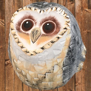 Kasička Sova pálená 14 cm