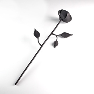 Kovaná růže velká 33 cm