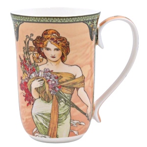 Hrnek 400 ml, Alfons Mucha, Jaro