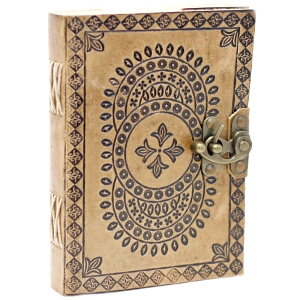 Kožený zápisník 18x13 cm, 200 stran, MANDALA