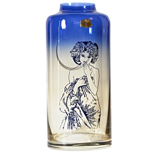 Váza 24 cm Alfons Mucha - Moon, Crystalex