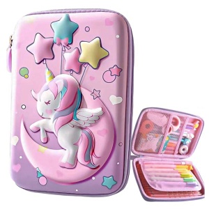 Penál dívčí 3D Jednorožec
