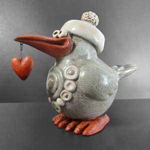 Keramický ptáček velký 302