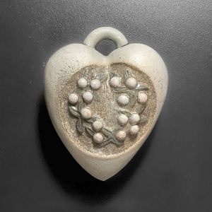 Keramické srdíčko duté Květy 200