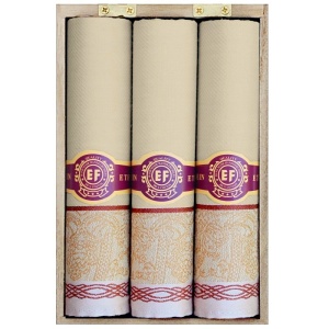 Pánské kapesníky 3ks, dřevěná krabička, MB57