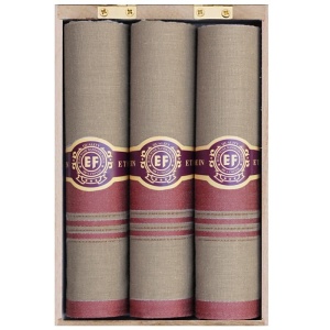 Pánské kapesníky 3ks, dřevěná krabička, MA58