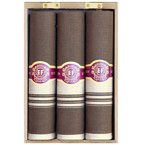 Pánské kapesníky 3ks, dřevěná krabička, MB58