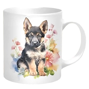 Hrnek 320 ml, Štěně, německý ovčák