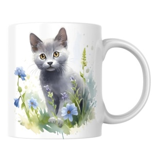 Hrnek 320 ml, Kotě, šedé