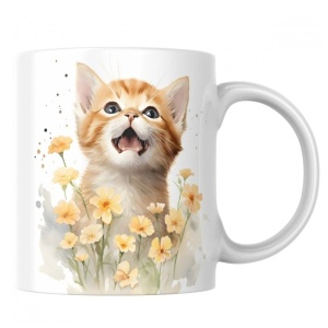 Hrnek 320 ml, Kotě, zrzavé