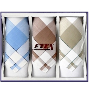 Pánské kapesníky 3ks, dárkové balení, MB55