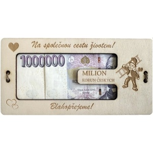 Dřevěné přání Milion korun, Svatební