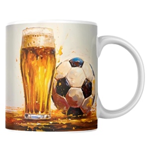 Hrnek 320 ml, Fotbal a pivo
