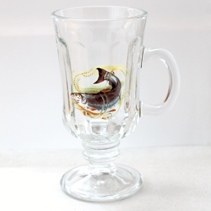 Sklenka Venezia optic, 220 ml, Ryba dekor 3