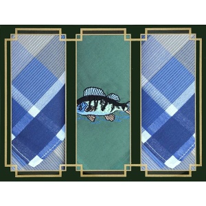 Pánské kapesníky 3ks, okoun