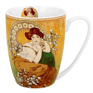 Hrnek 380 ml Mucha Topaz, žlutý