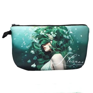 Kosmetická toaletní taška 22x10cm, L.Lozano, zelený tón