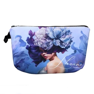 Kosmetická toaletní taška 22x10cm, L.Lozano, modrý tón