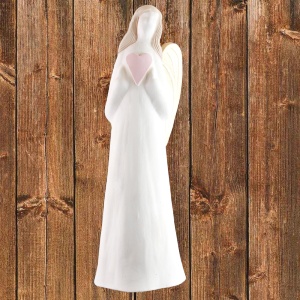 Keramická  soška Anděl, zlatá křídla 26