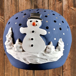 Keramická koule s kometou na svíčku