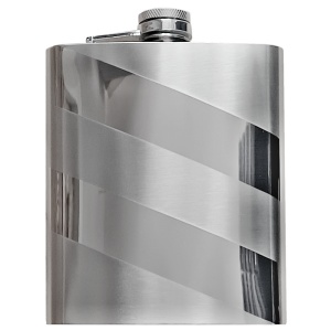 Placatka 540ml, XL Golem, šikmé pruhy, nerez