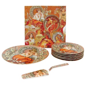 Servírovací set 6+1+1, Mucha, Topaz hnědý