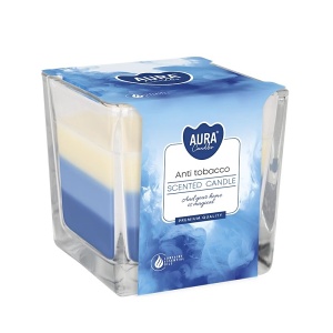 Vonná svíčka Bispol ve skle, 170 g, Anti Tobacco