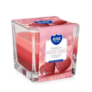 Vonná svíčka Bispol ve skle, 170 g, Passion