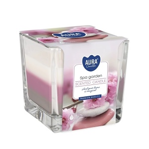 Vonná svíčka Bispol ve skle, 170 g, Spa Garden