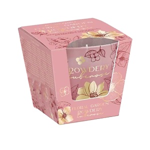 Vonná svíčka Bartek ve skle, 115 g, Powdery Tuberose (Floral Garden) 