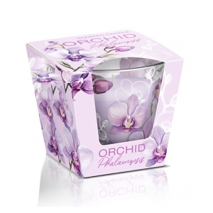 Vonná svíčka Bartek ve skle, 115 g, Orchid Phalaenopsis