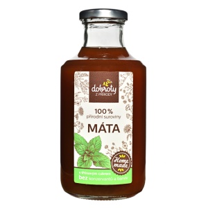 Máta 250 ml, Domácí bylinný sirup – Dobroty z přírody
