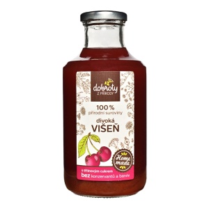 Divoká višeň 250 ml, Domácí bylinný sirup – Dobroty z přírody