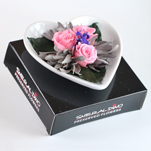 Stabilizová růže - aranže C1, růžová