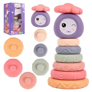Montessori věž - měkké senzorické bloky 8ks
