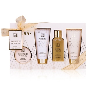 Kosmetická sada SALSA Essence of Beauty s fizzerem, pomerančový a limetkový květ