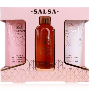 Kosmetická sada SALSA Essence of Beauty s tělovým mlékem, vanilka a sladké mandle