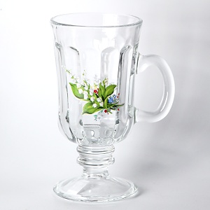 Sklenka Venezia optic, 220 ml, Konvalinky